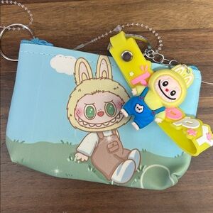 **GIVVY** labubu pouch and keychain